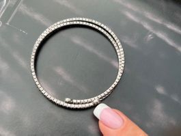 New bracelet with stones made of silver.