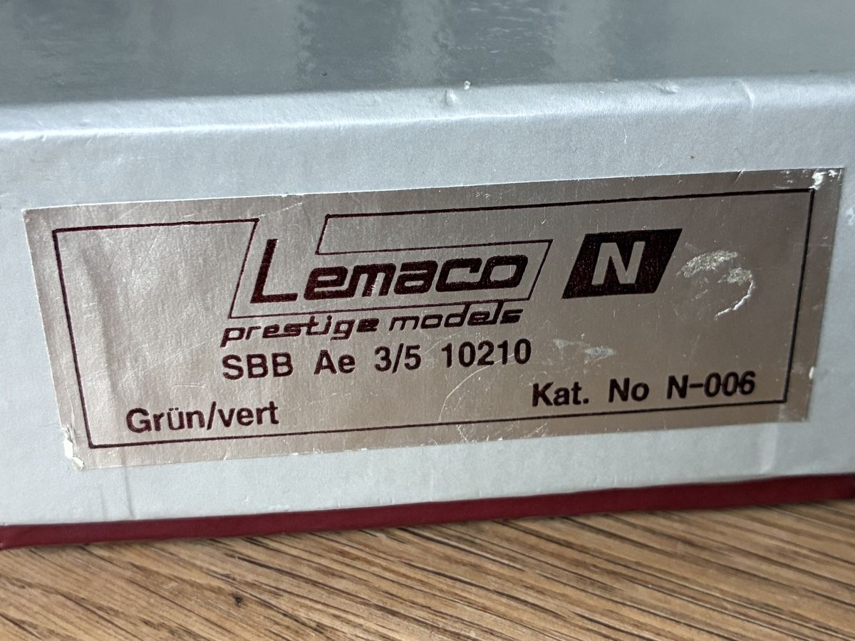 Lemaco Modellini di ferrovie: Lemaco Ae 3/5 10210 analog – Nuovo (secondo la descrizione) da Neunkirch venduto da Steff74 7