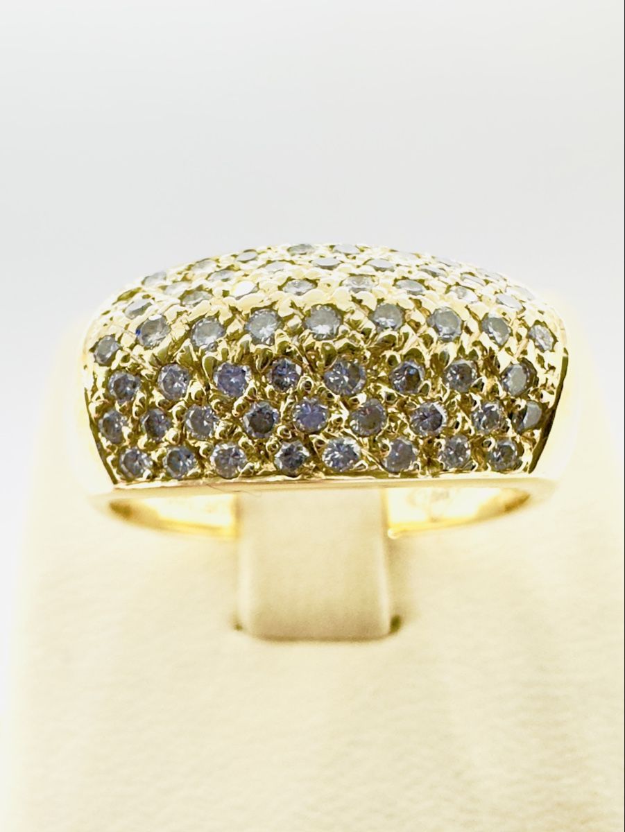 Anelli: 750/18 Karat Gold Ring mit 050 Ct Brillanten – Usato da Murg venduto da MTGold 2