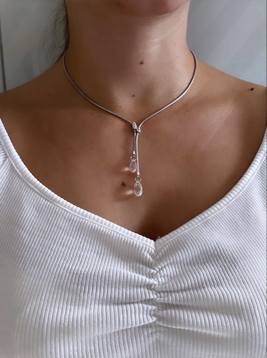 Swarovski Ketten: Swarovski Halskette Tropfen – Neu (gemäss Beschreibung) aus Küsnacht ZH von adr_669g