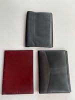 3 feine Ausweis Lederetuis (echtes Leder)