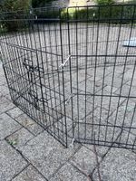 Freigehege Metall schwarz octagonal faltbar gebraucht