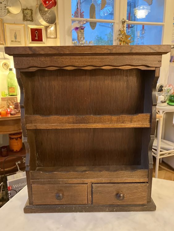 Yuhtech Holz Stufenregal 4-stöckig - Vielseitiger Organizer Für Parfüm, Gewürze & Deko