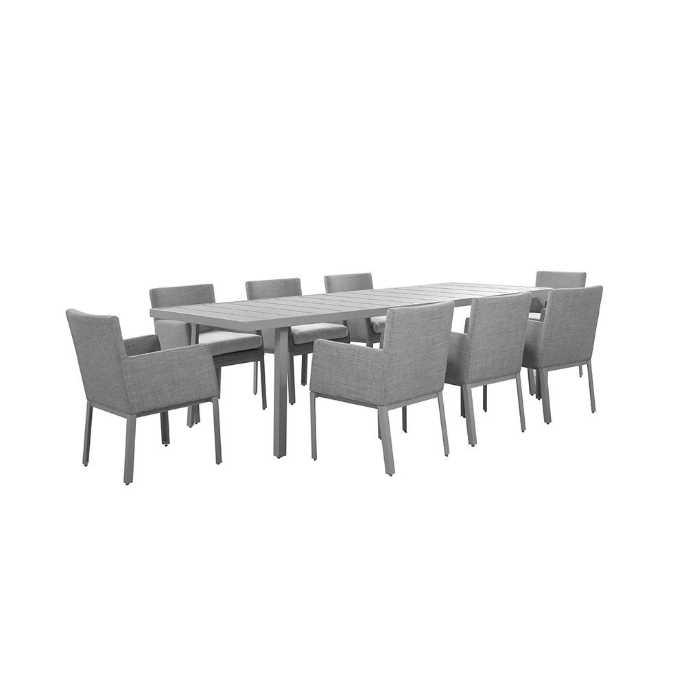 Set di tavolo e panche: Gartenmöbel-Set inkl. Abdeckung CATANA - Grau – Nuovo e nell'imballaggio originale da Wallenwil venduto da toesstal-vertrieb 2