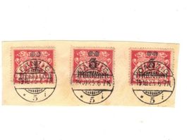 DANZIG 19.10.23 1 3 5  Währung Briefmarken
