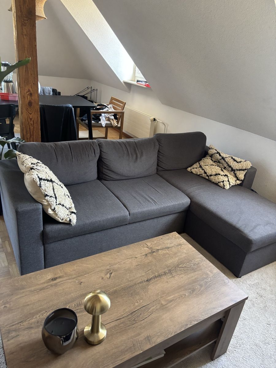Ikea Sofas: Ecksofa dunkelgrau - ausziehbar – Gebraucht aus Zürich von lou_8j9v 1