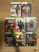 8 Xbox 360 Spiele (Call of Duty, GTA,...)
