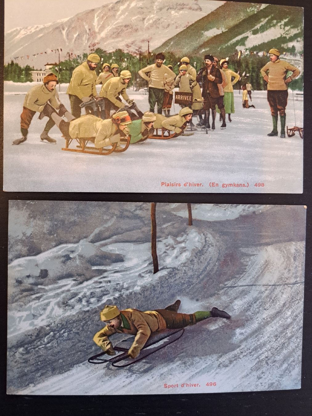 Cartoline postali: Ansichtskarten Wintersport 5 Stück – Nuovo (secondo la descrizione) da Riehen venduto da Appia48 2