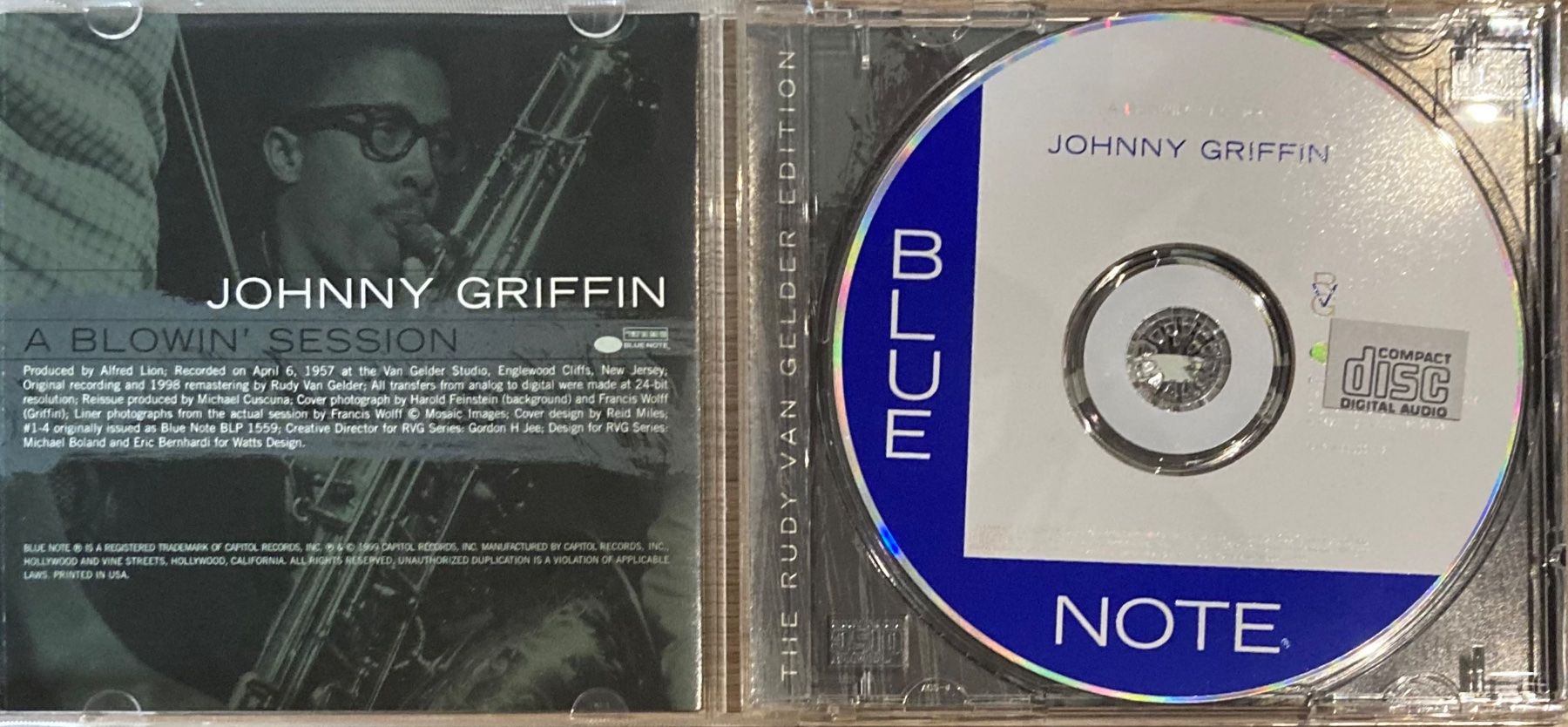 CD: JOHNNY GRIFFIN - A BLOWIN' SESSION – Usato da Poliez-Pittet venduto da Newtown-Records 2