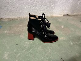 Stiefeletten Lackleder schwarz Grösse 38 