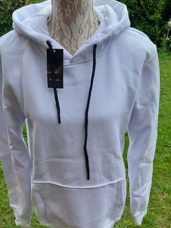 Weisser Hoodie, Größe XL Trendy urban Fashion mode nr 34