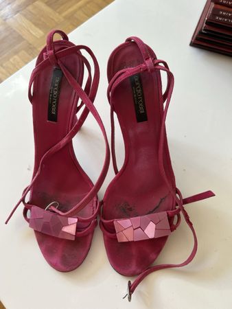 Sandales d'été Sergio Rossi fuchsia, taille 38, cuir!