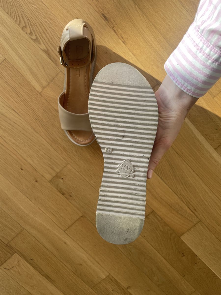 Damenschuhe: Leather platform sandal shoes 37 – Neu (gemäss Beschreibung) aus Zug von dmjtita 3