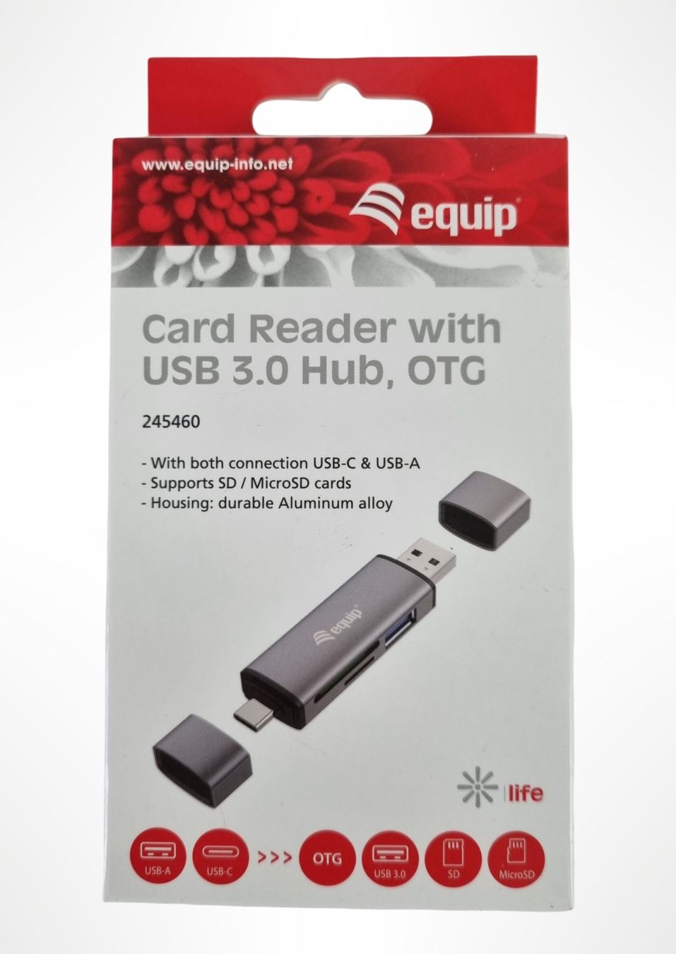 Lettori di schede: EQUIP Kartenleser mit USB 3.0-Hub – Nuovo (secondo la descrizione) da Wangen b. Olten venduto da Restwert_Wangen 1