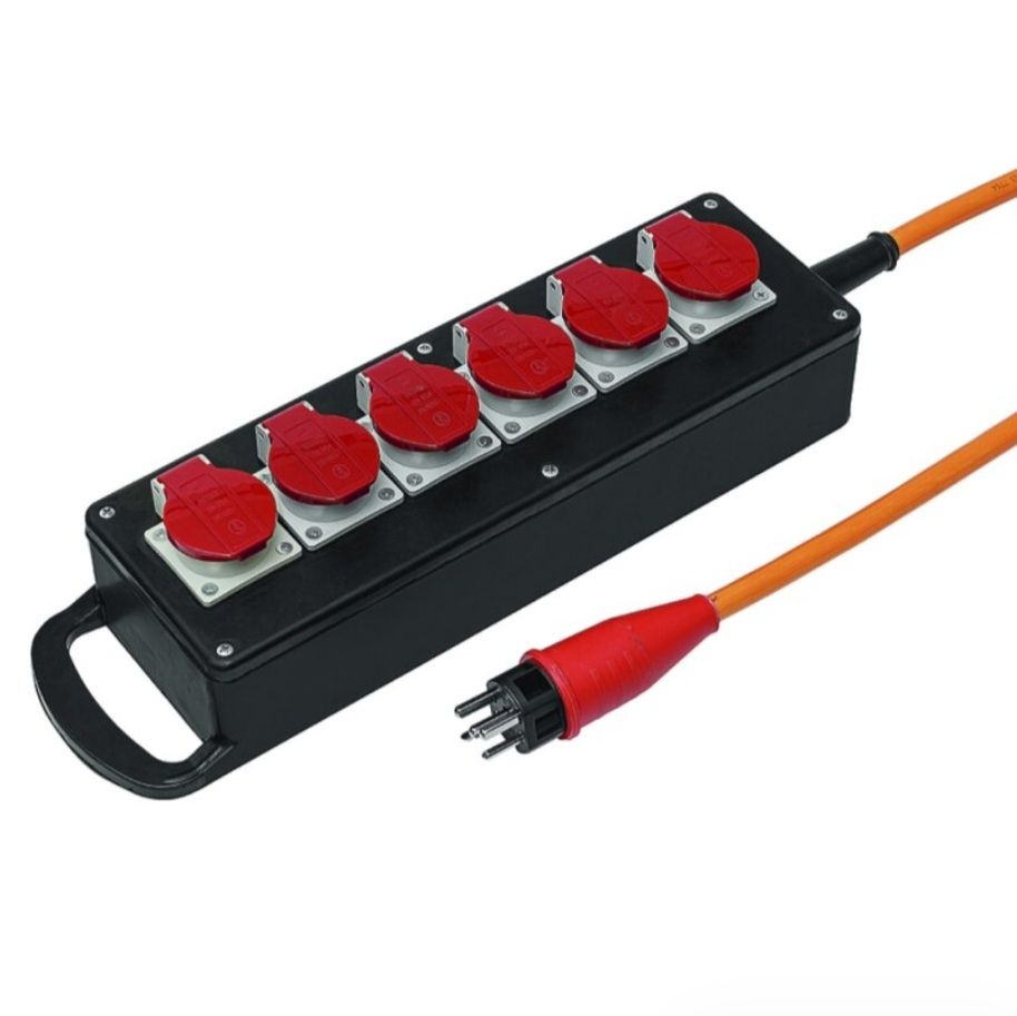 Spine: Steckdosenleiste 6 x T25 - 5 Meter – Nuovo e nell'imballaggio originale da Reinach BL venduto da HT20