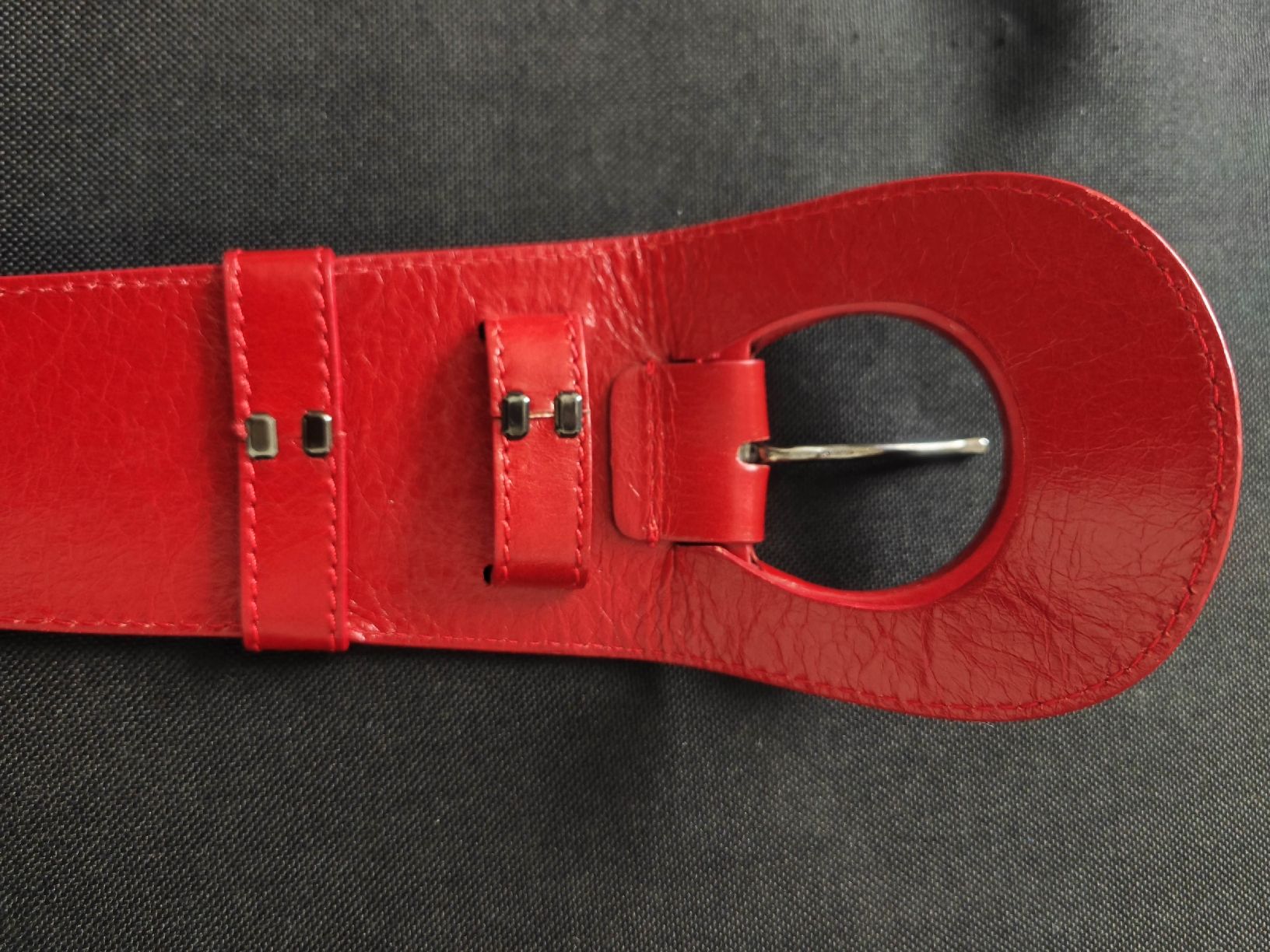 Gürtel: Anne Fontaine-Red Leather Belt – Gebraucht aus Horw von aquarellmmm2024 2