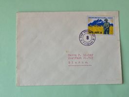 Feldpostbrief 1939 Grenzbesetzung Soldatenmarke VPF Abt 8