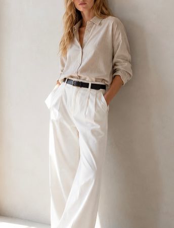 Toteme Relaxed Twill Trousers - Gr. 34