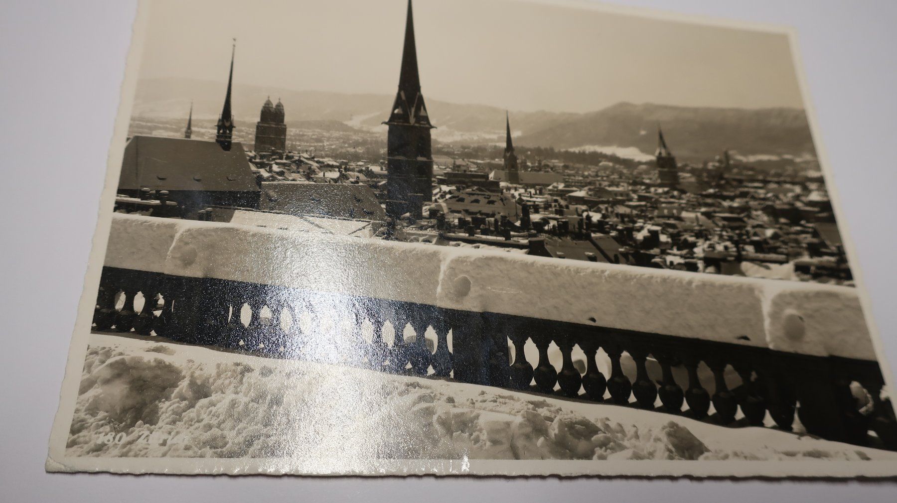 Ansichtskarten: Zürich sous la neige  1968 – Gebraucht aus Cormoret von Pascalll2001 1