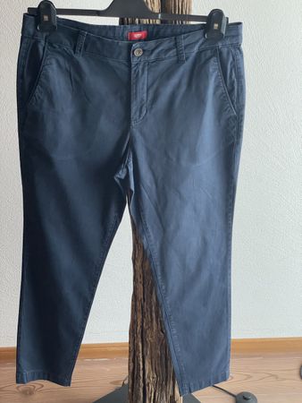 ESPRIT dunkelblaue Damen Chinohose Gr.40-42
