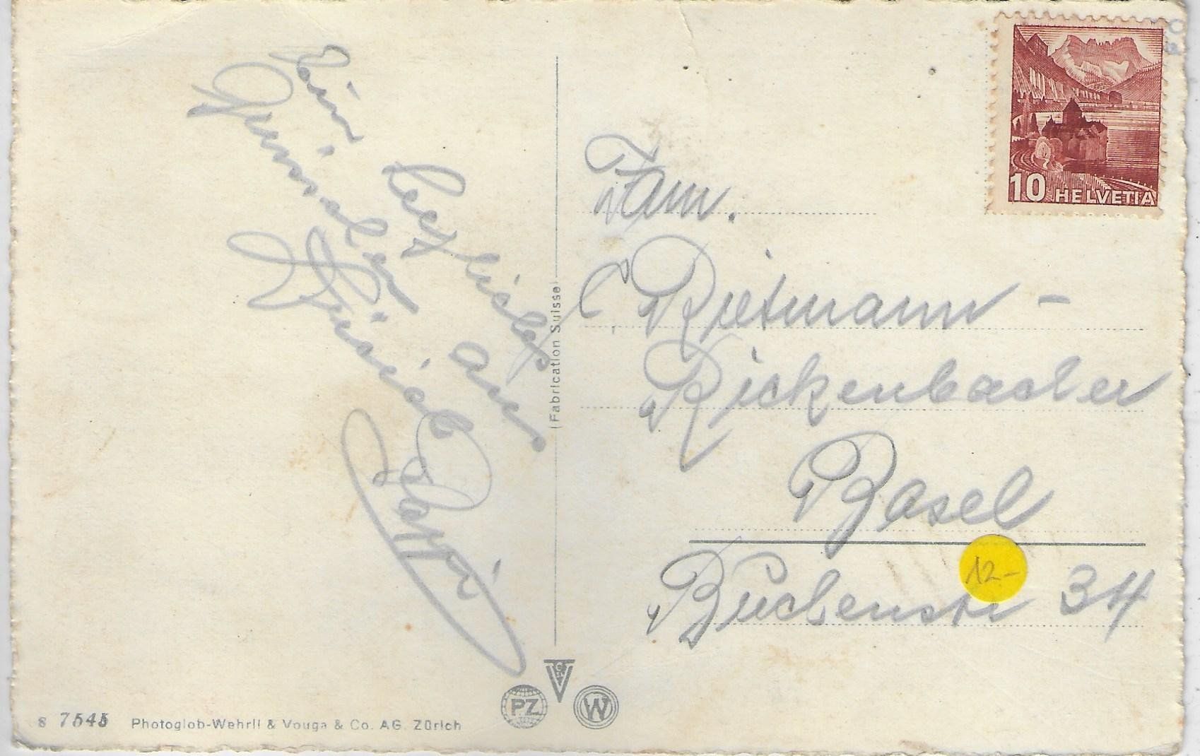 Cartoline postali: Zürich - Geiserbrunnen – Usato da Ettingen venduto da Kartenplanet 1