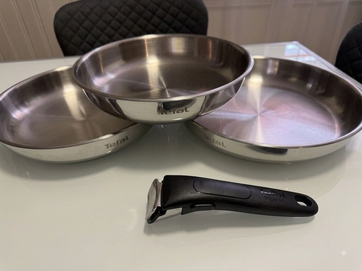 Tefal Padelle: 3-teiliges Tefal Ingenio Pfannenset – Usato da Basadingen venduto da ttb_vs95