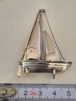 Segelschiff Schiff Silber Vintage Handarbeit Geschenk Unikat