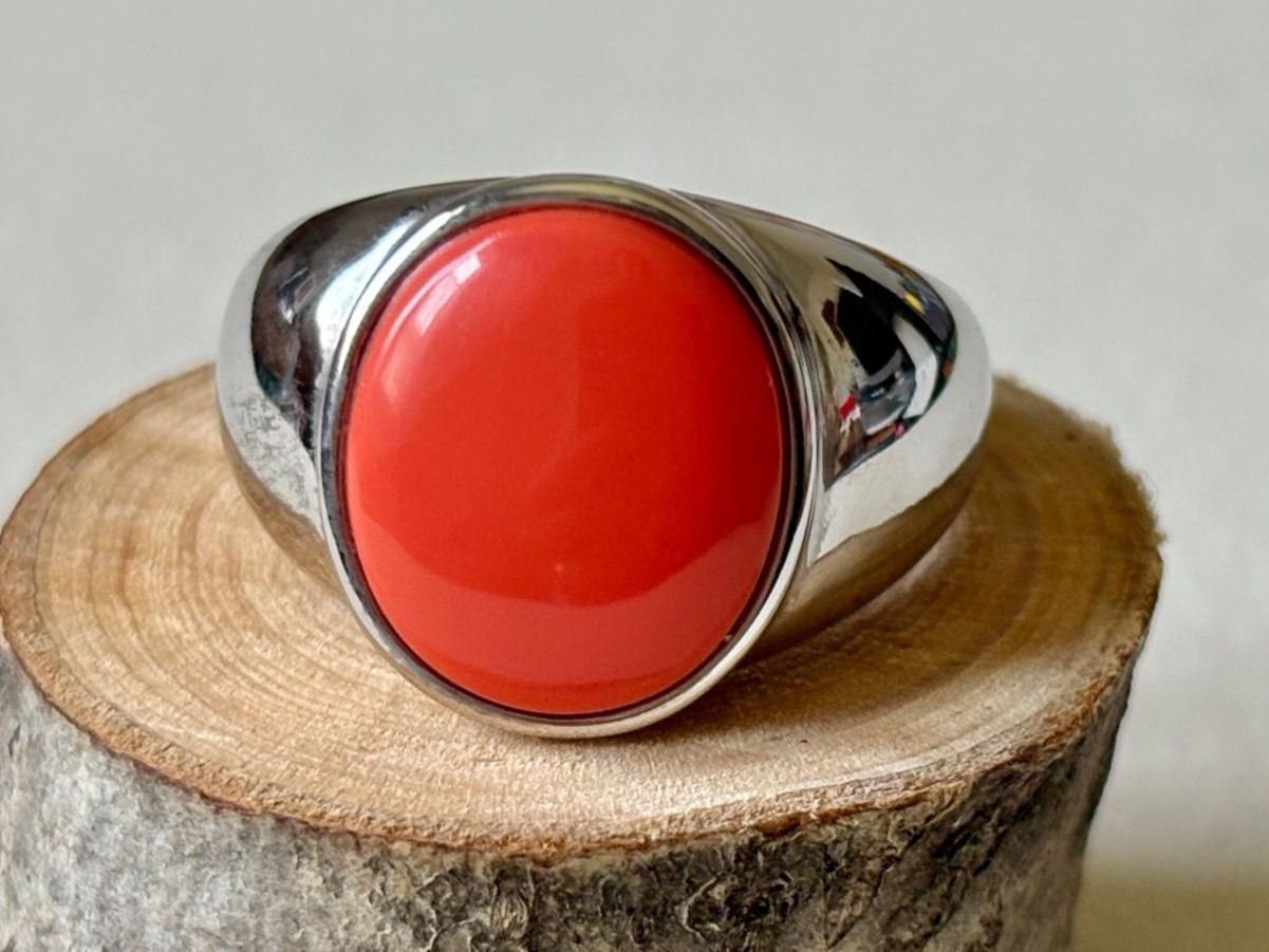 Anelli: Ring mit Schmuckstein, orange, Gr. 57, S925 – Nuovo (secondo la descrizione) da Brugg AG venduto da lau_9rvy 1