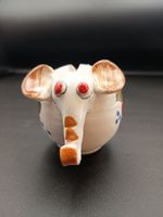 Spardose Elefant Keramik bemalt neuwertig