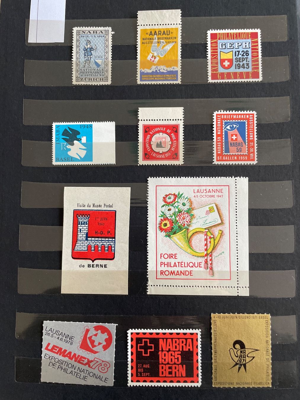 Tutti i francobolli: 28 vignettes / blocs thème philatélie – Usato da Bôle venduto da Frouz