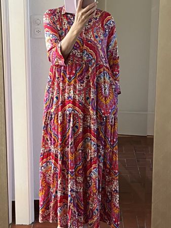 Farbenfrohes Sommerkleid Gr.34 von Milano