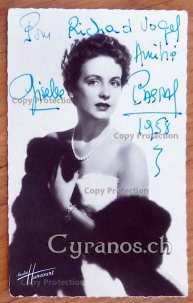 Autographes: Gisele Pascal (1921-2007) Schauspielerin - Autogramm – D'occasion à Dietikon par cyranos.ch