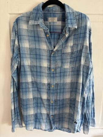 Jack & Jones Hemd, Grösse L, hellblau kariert