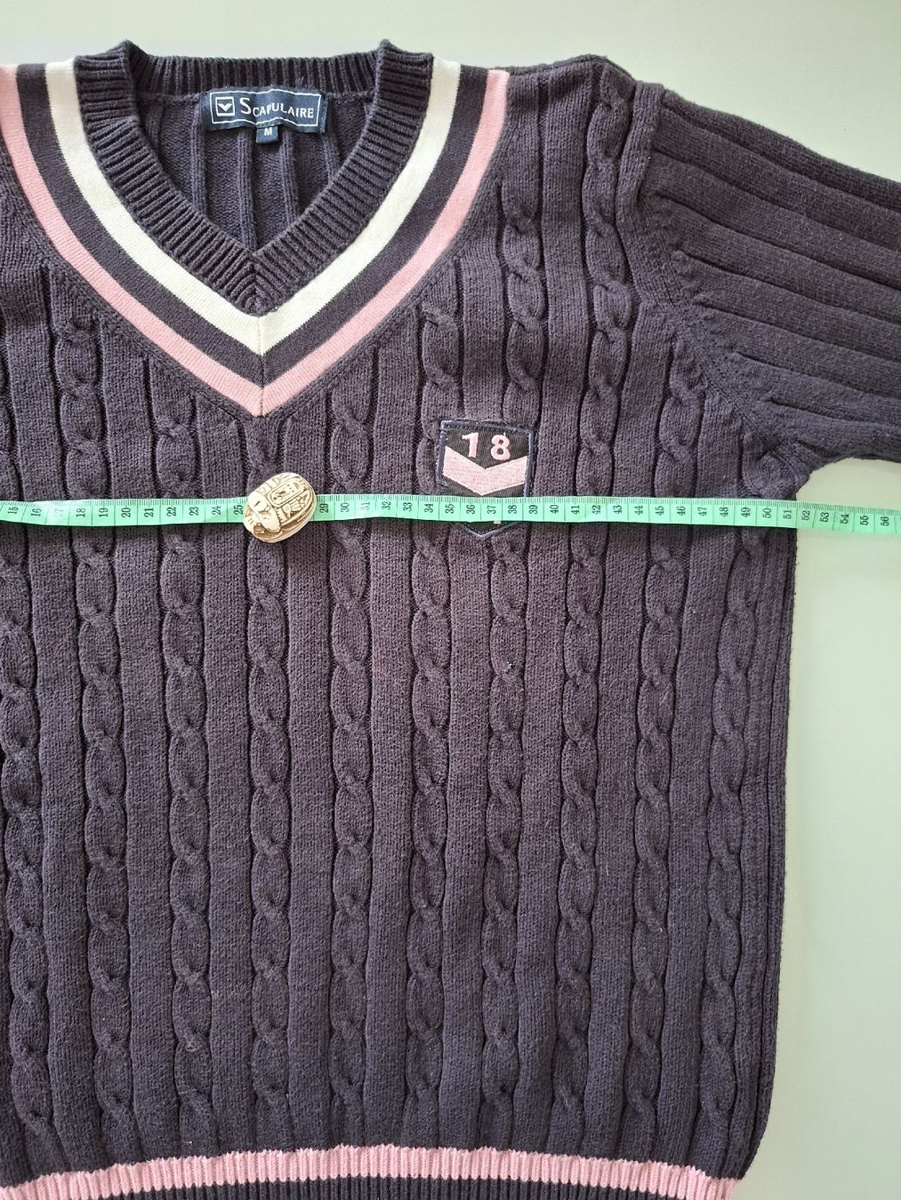 Maglioni & Felpe: Pull Scapulaire marine à torsades, taille M,  – Usato da Renens VD venduto da ser_j2fn 3