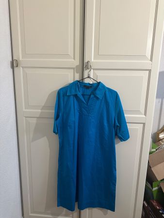Comma Kleid, Grösse 40, türkis, blau, Baumwolle, Sommerstil!