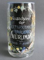 Brauerei Hürlimann Bier Humpen WELTBEKANNT Mass Bierkrug