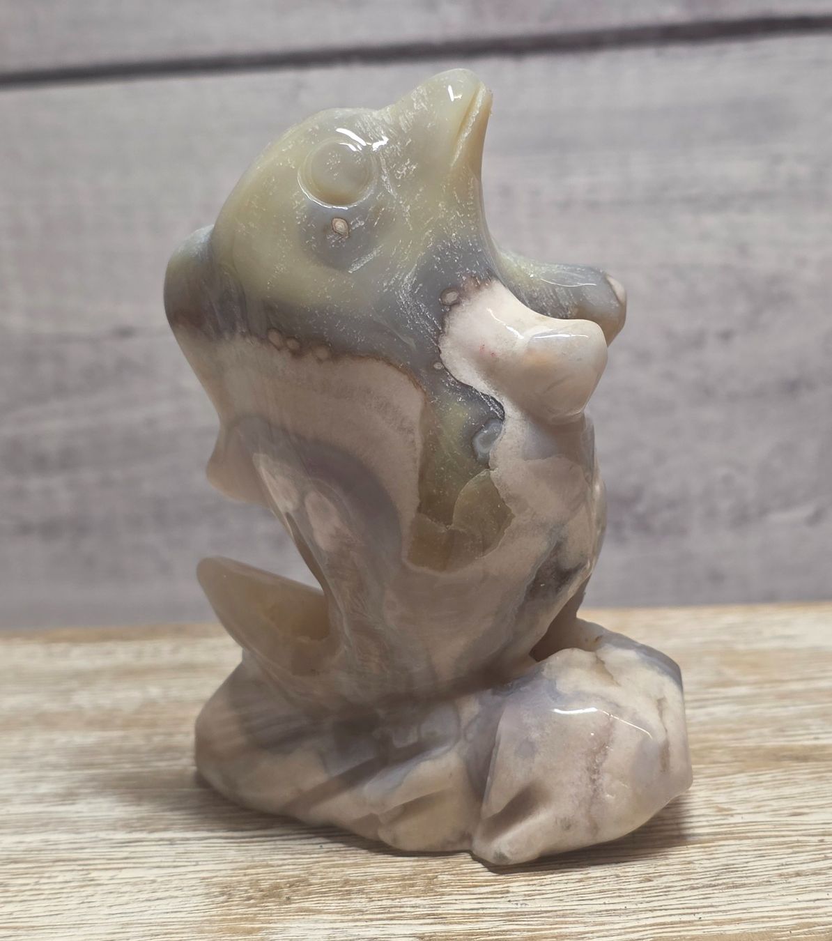 Minerali & Pietre curative: Blumenachat Delfin 237g – Nuovo e nell'imballaggio originale da Matzingen venduto da Shay_Crystalz 1
