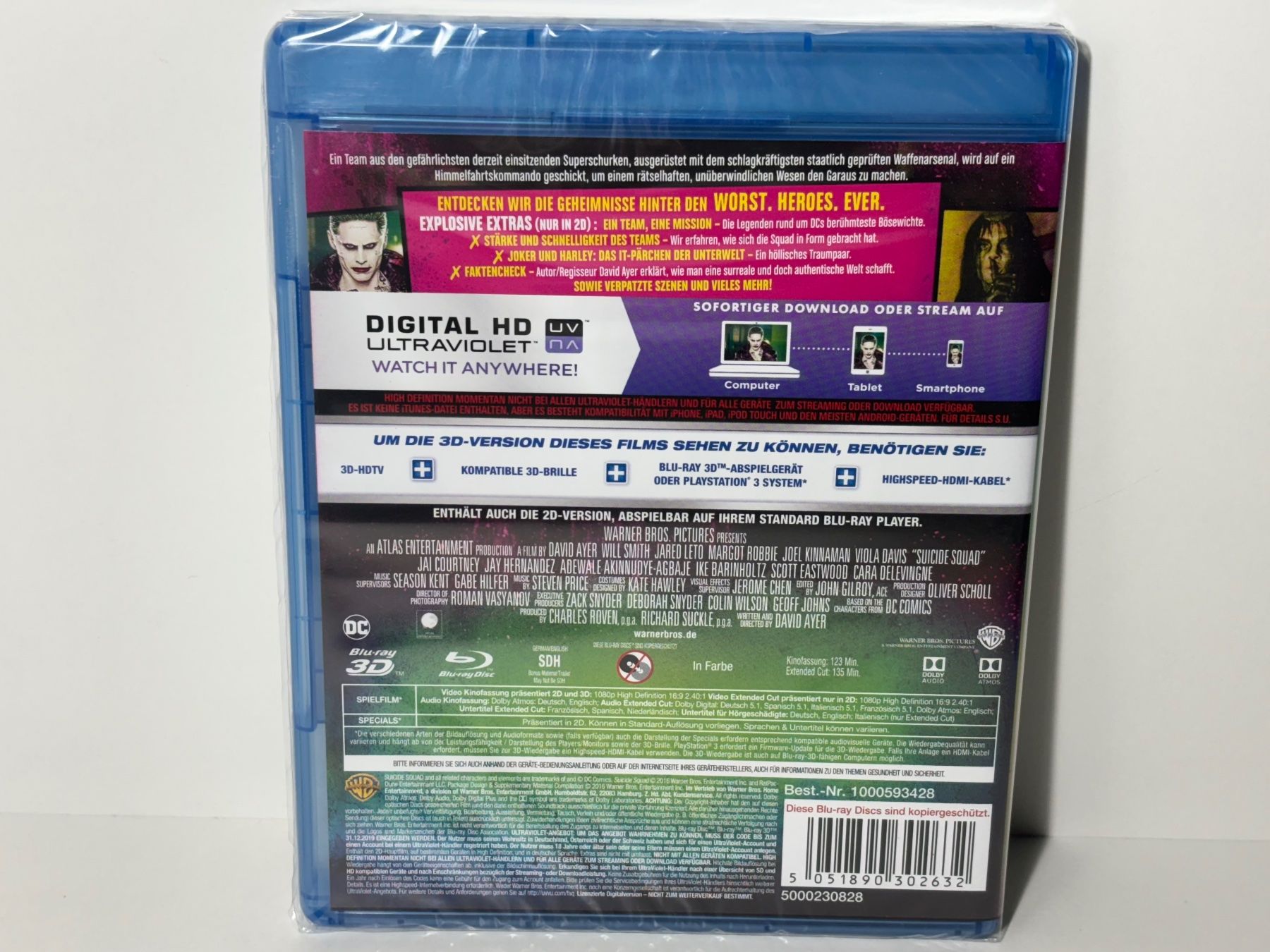 Tutti i DVDs: DC Suicide Squad Blu Ray 3D OVP – Nuovo e nell'imballaggio originale da Wilderswil venduto da Sstriker 1