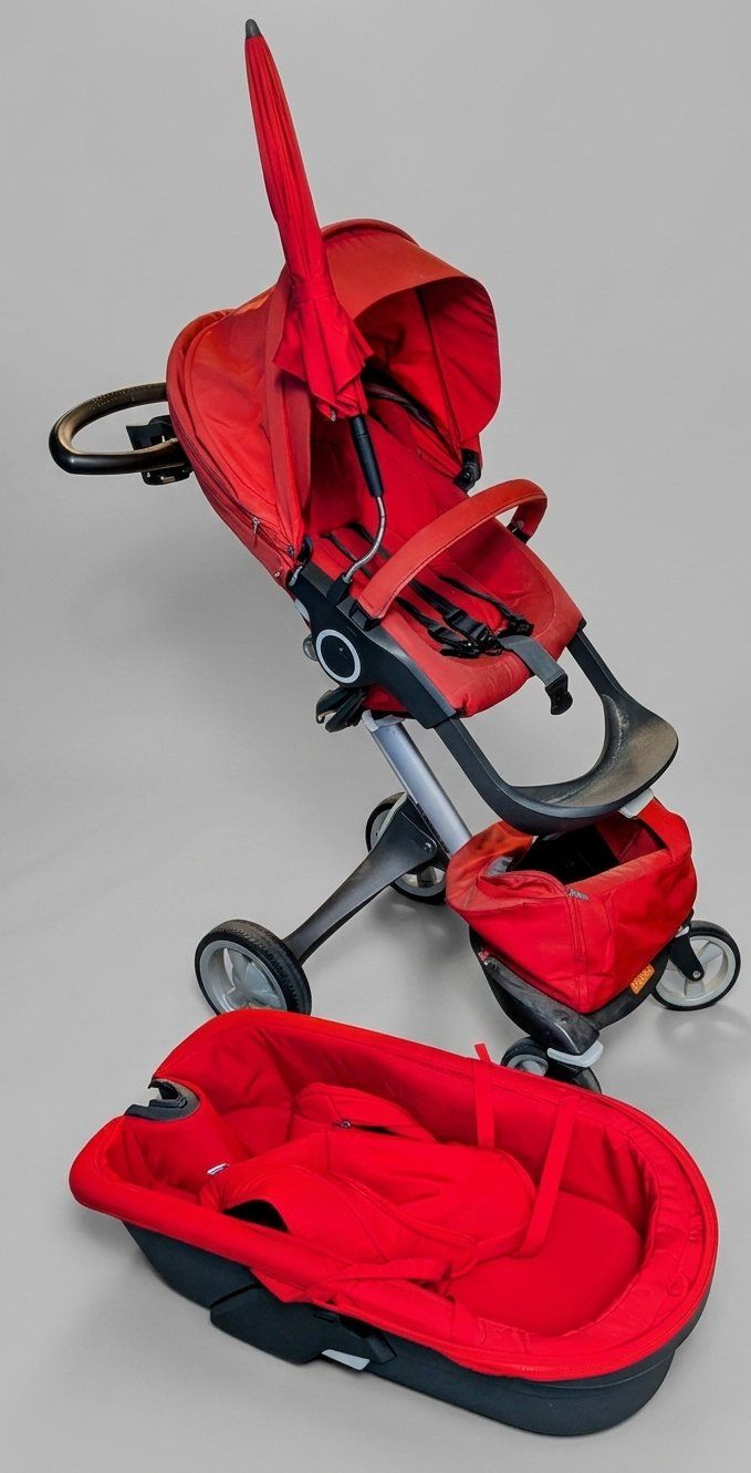 Stokke Carrozzine: Stokke Xplory Komplett-Set: Wanne, PramPack & Winter Kit – Usato da Zürich venduto da PreLoved_ZH