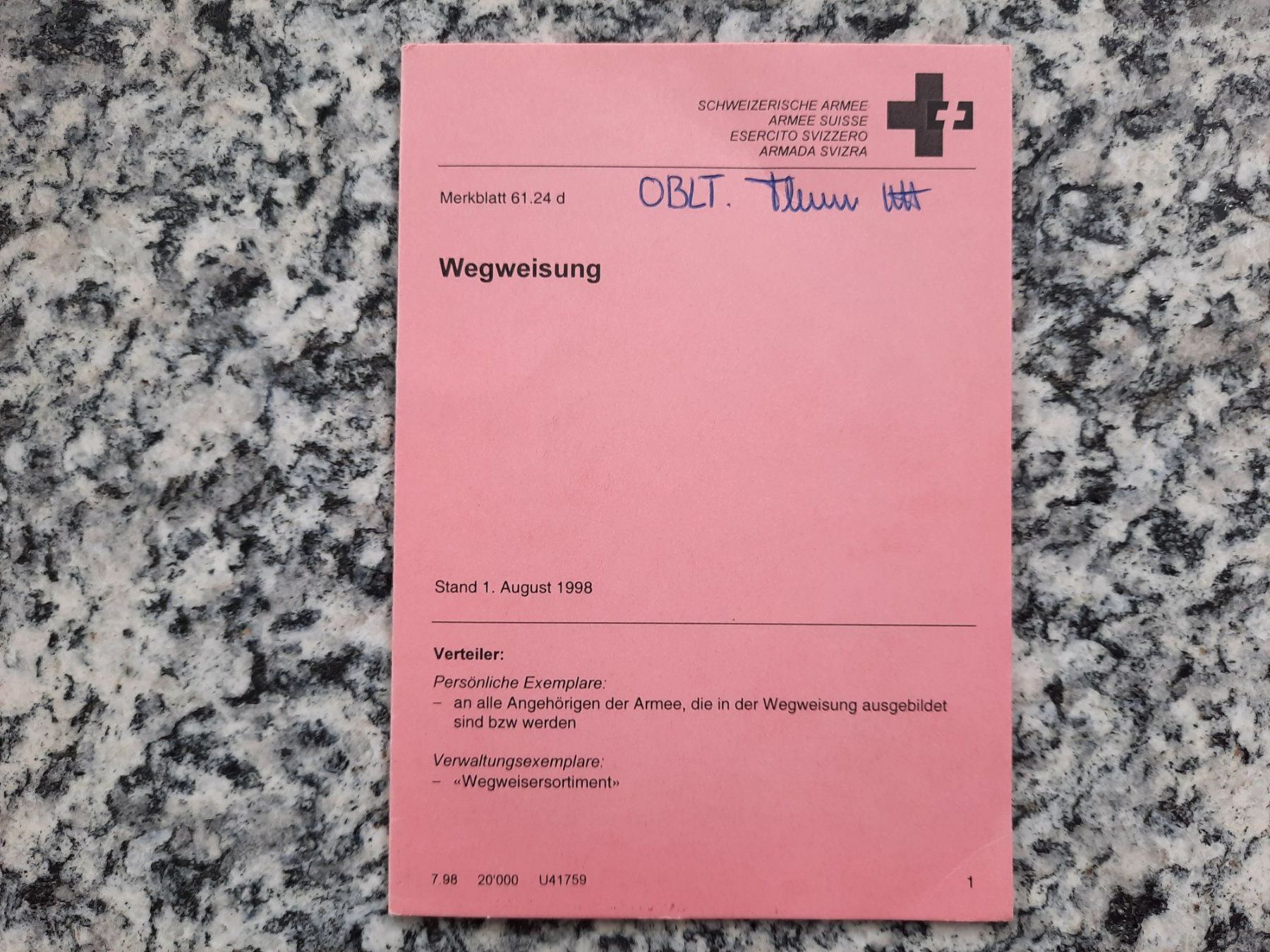 Bücher: Wegweisung – Gebraucht aus Ruswil von Sammlergeist