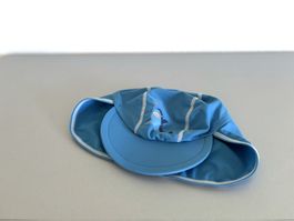 Baby Mütze Sonnenhut Badekappe 2 Jahre Gr.47-49 Nackenschutz