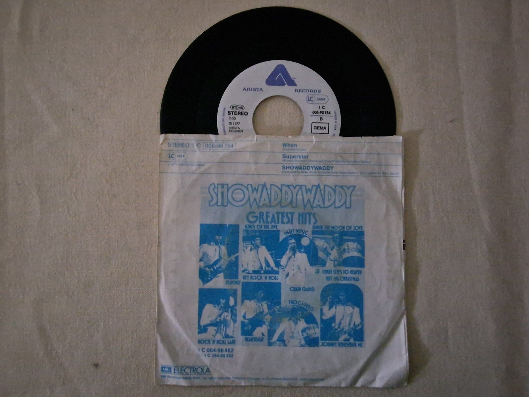 Dischi in vinile: Showaddywaddy Single – When – Usato da Root venduto da atelier22 1