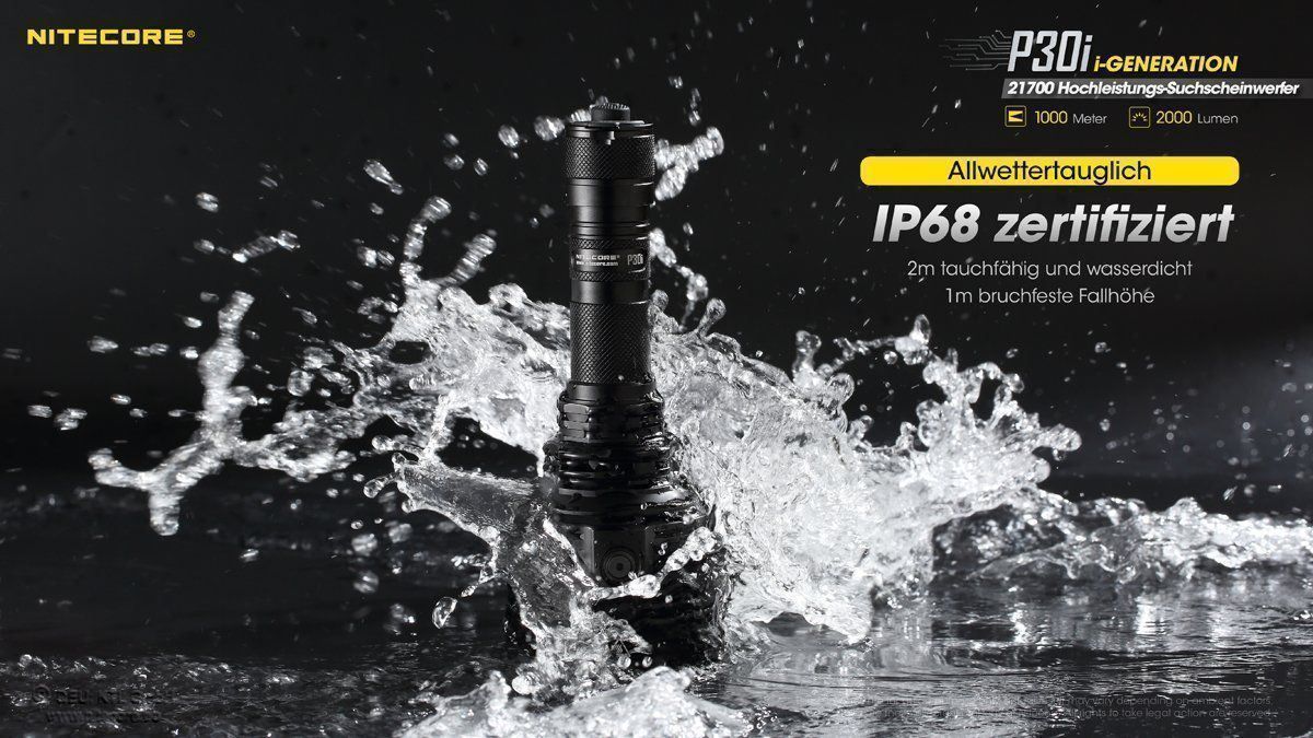 NiteCore Lampade: NiteCore Hochleistungsleuchte P30i – Nuovo e nell'imballaggio originale da Grüningen venduto da Prolumin 6