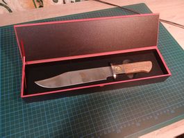Grosses Bowie Messer mit Holzgriff, neuwertig & OVP