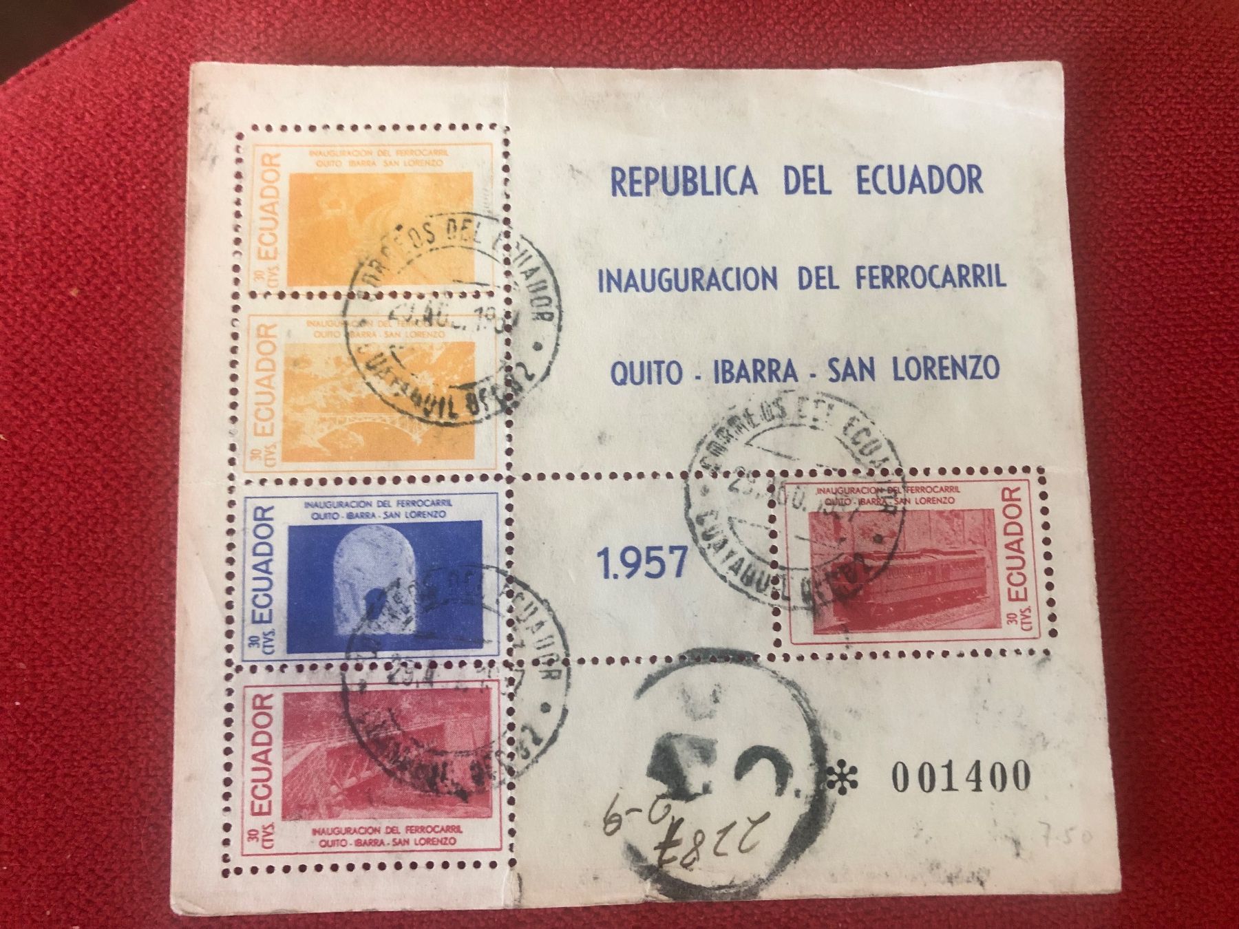 Tutti i francobolli: Uralte Briefmarken. CHILE + Equador – Usato da Lufingen venduto da Rac0 2