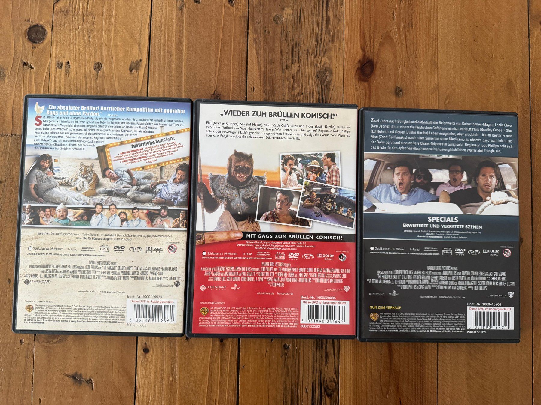 Alle DVDs: DVD: Hangover 1-3 – Gebraucht aus Belp von Smiley90 1