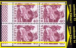 1979 VOLKSBRÄUCHE_Markenheft Abart "SCHNITT ZU TIEF" !! **