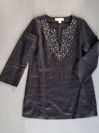 MK TUNIQUE 100% lin MICHAEL KORS Taille S noir