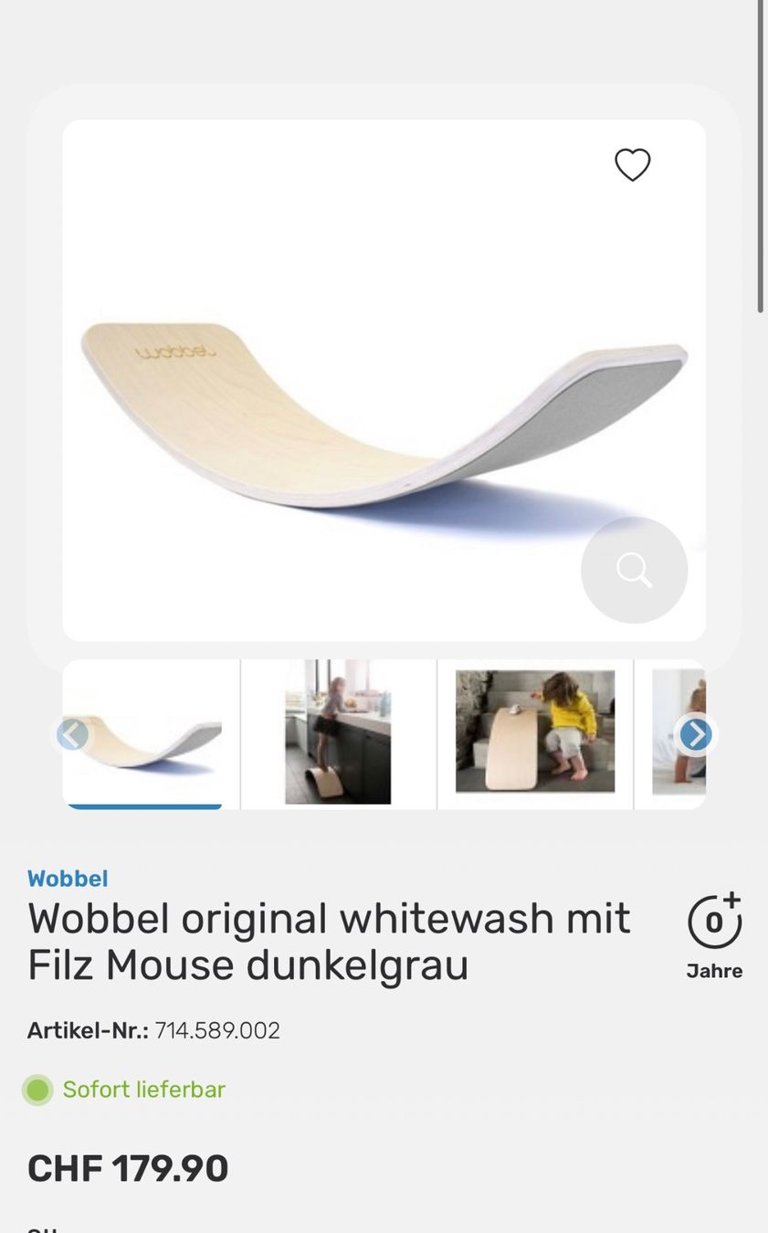 Giocattoli: Original Wobbel Balance Board – Usato da Thayngen venduto da Lovely_Family