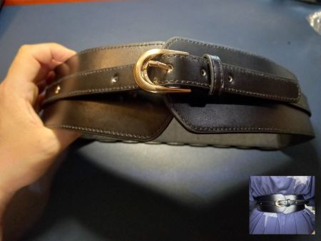 Gürtel schwarz Crantani 75-100cm - Ceinture noir Crantani